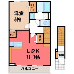 ラフレシール Aの物件間取画像